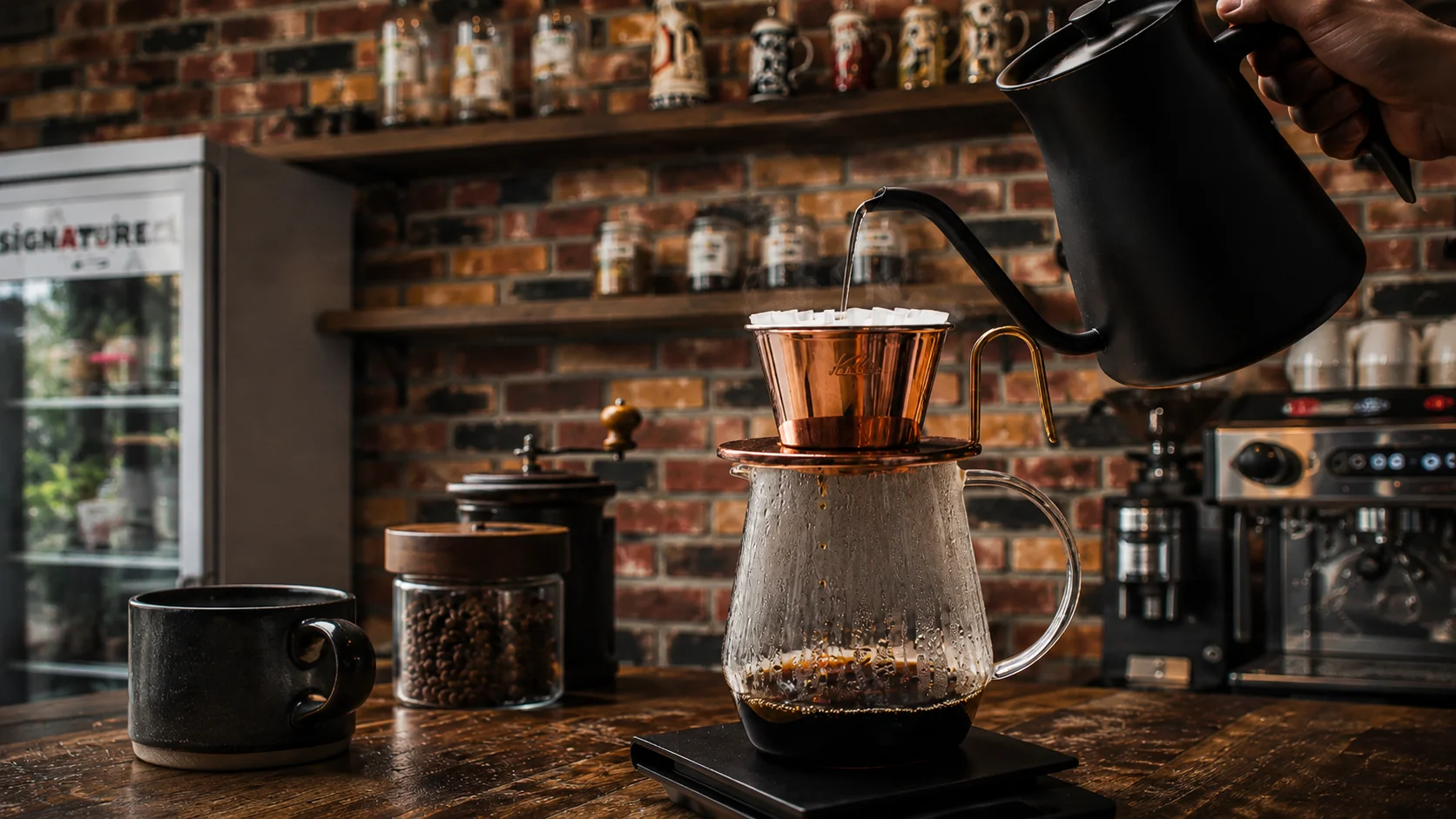 kalita brewing method - wondellea cafe Kalita pour-over coffee brewing at the best coffee shop in Cavite